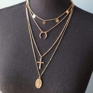 Stacked Multi Layer Necklace